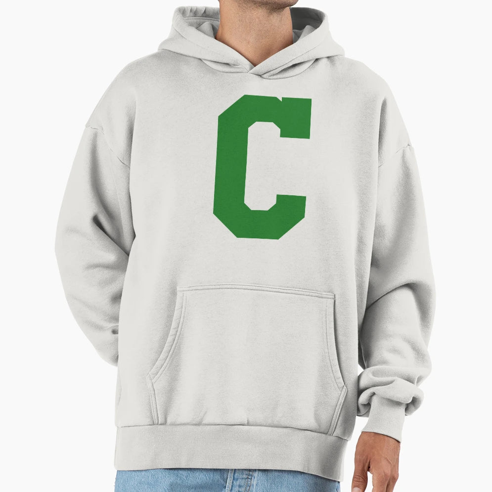 Alphabet Green C Sports Letter C Hoodie - Streetwear Style Unisex - T-Shirt, Sweatshirt, Hoodie