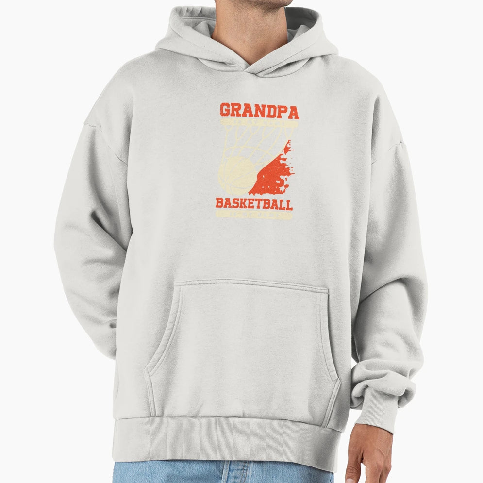 Grandpa Is My Name Basketball Is My Game Hoodie - Graphic Print Men Women - T-Shirt, Sweatshirt, Hoodie