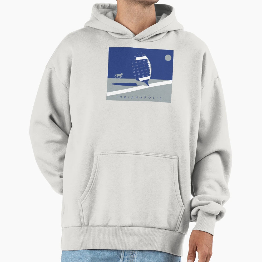 Indianapolis Nfl Fan Art Hoodie - Casual Everyday Wear Unisex - T-Shirt, Sweatshirt, Hoodie