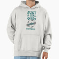 Just Who Loves Football Soccer Hoodie - Custom Art Print Unisex - T-Shirt, Sweatshirt, Hoodie