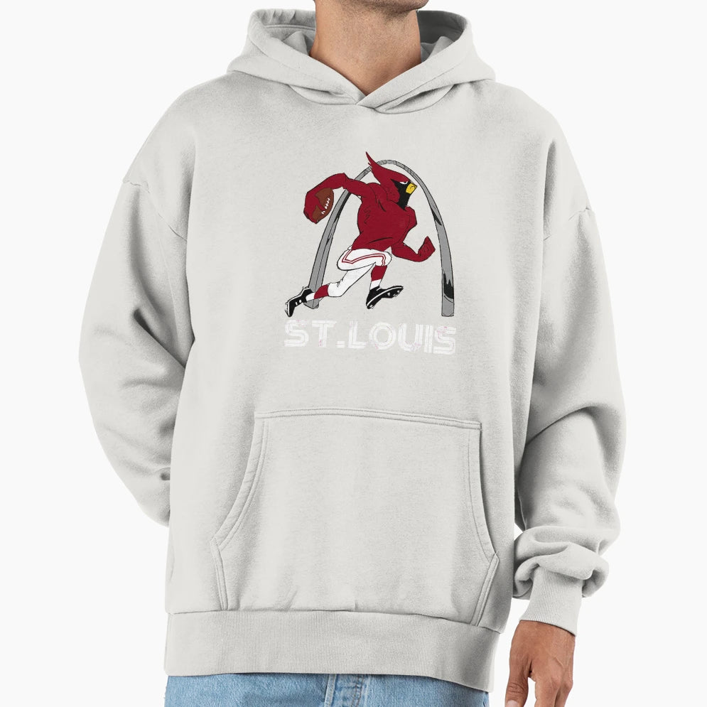 Big Red Throwback Hoodie - Fun Novelty Design Men Women - T-Shirt, Sweatshirt, Hoodie