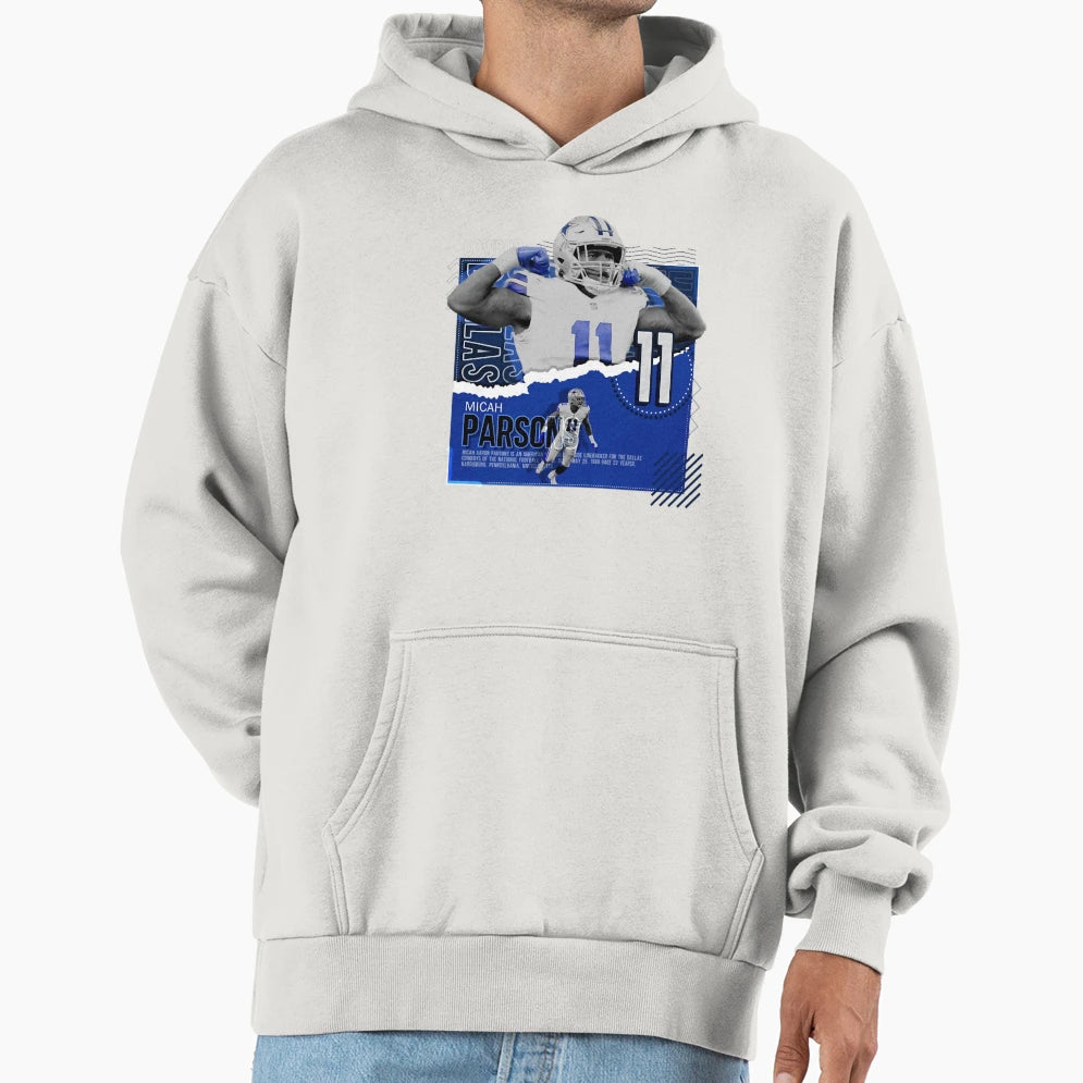 Quarterback 11 Linebacker Sports Hoodie - Aesthetic Graphic Unisex - T-Shirt, Sweatshirt, Hoodie