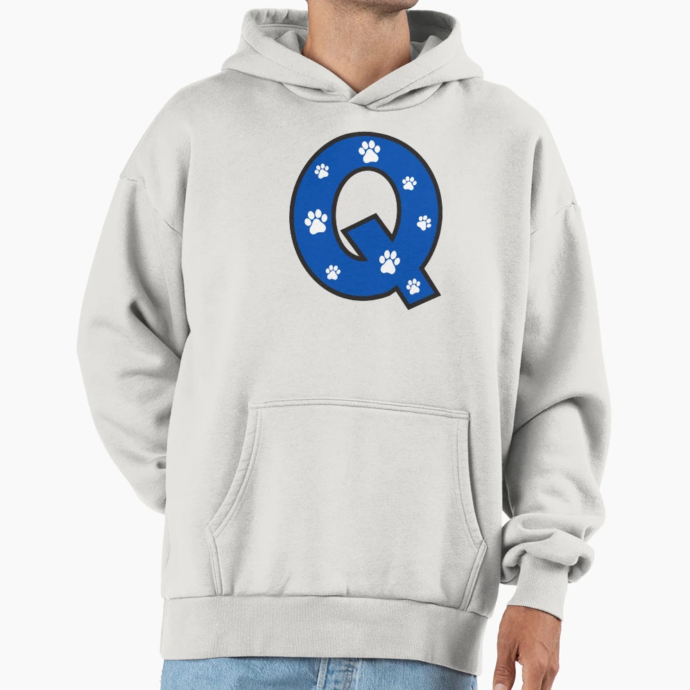 Paw Alphabet Hoodie - Minimalist Print for Adults - T-Shirt, Sweatshirt, Hoodie