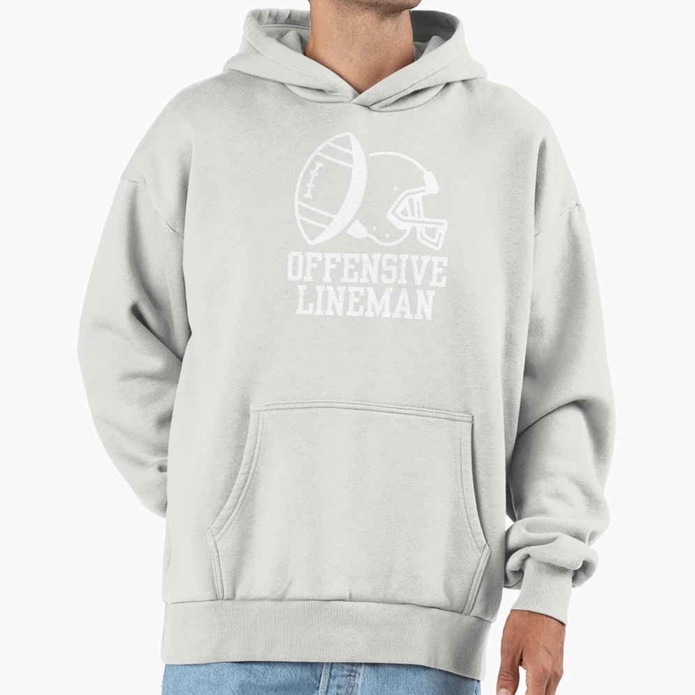 Offensive Lineman Hoodie - Graphic Print Men Women - T-Shirt, Sweatshirt, Hoodie