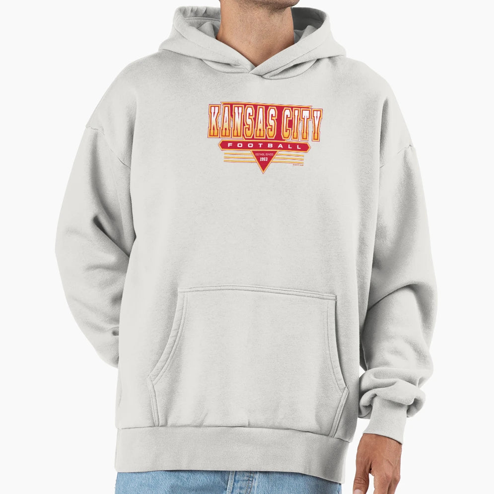 Kansas City Football Chiefs Inspired Hoodie - Trendy Graphic for Adults - T-Shirt, Sweatshirt, Hoodie