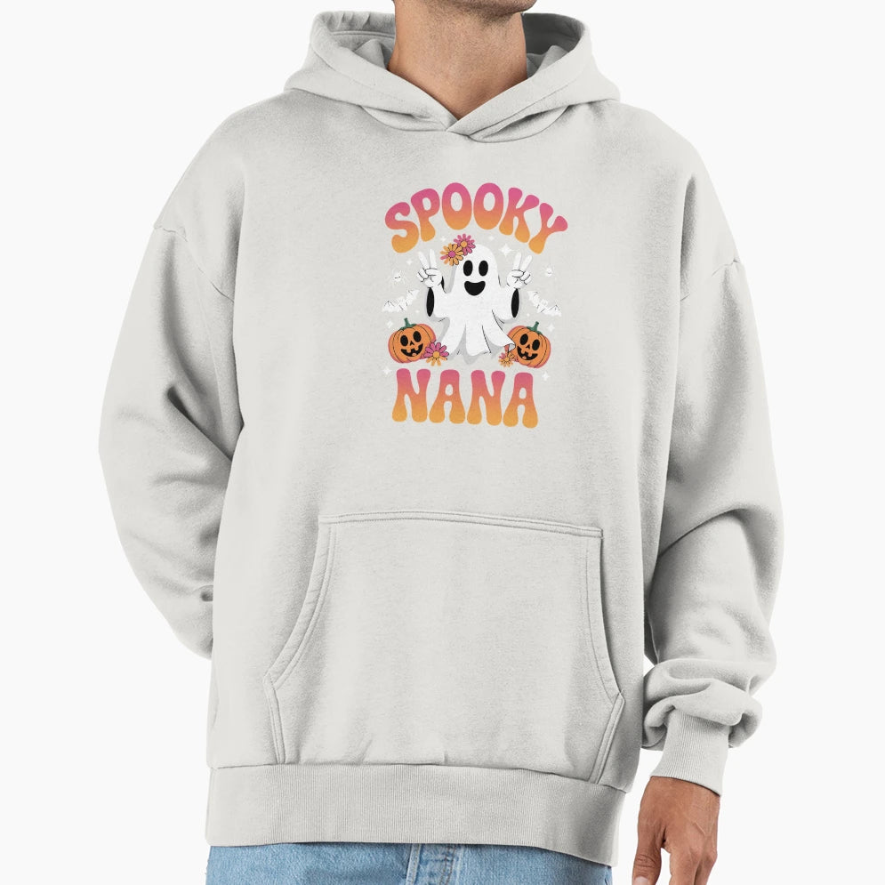 Spooky Nana Grandmother Halloween Hoodie - Streetwear Style for Adults - T-Shirt, Sweatshirt, Hoodie
