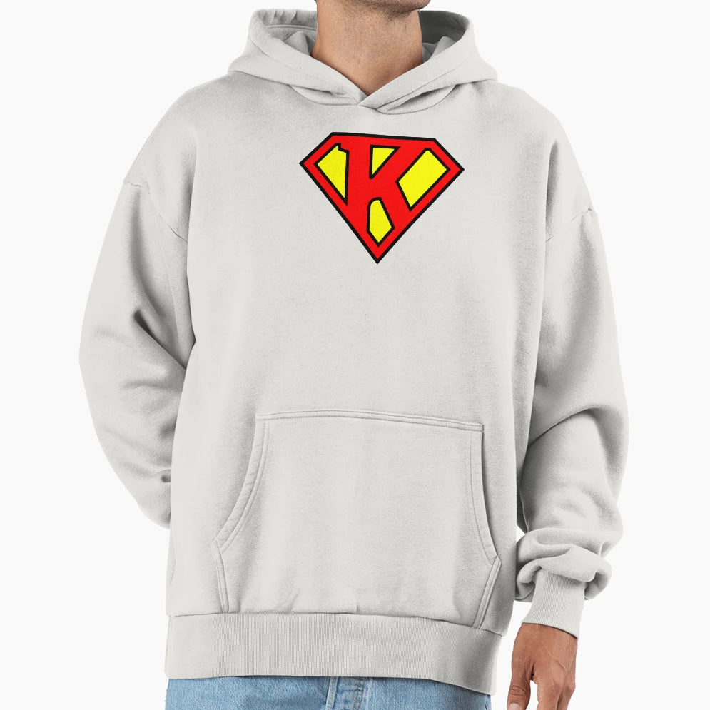 Letter K Super Letter Vol 1 Hoodie - Trendy Graphic Unisex - T-Shirt, Sweatshirt, Hoodie