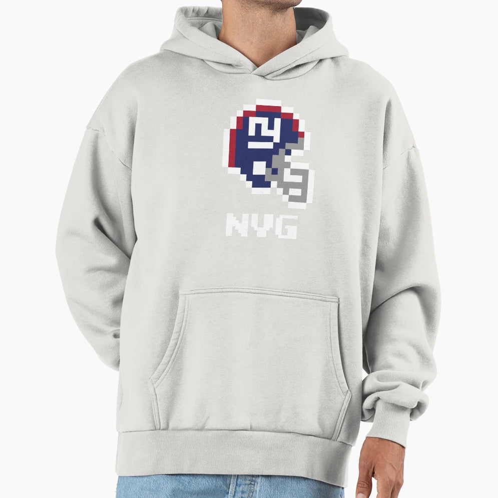 New York Giants Tecmo Super Bowl Football Hoodie - Custom Art Print Unisex - T-Shirt, Sweatshirt, Hoodie