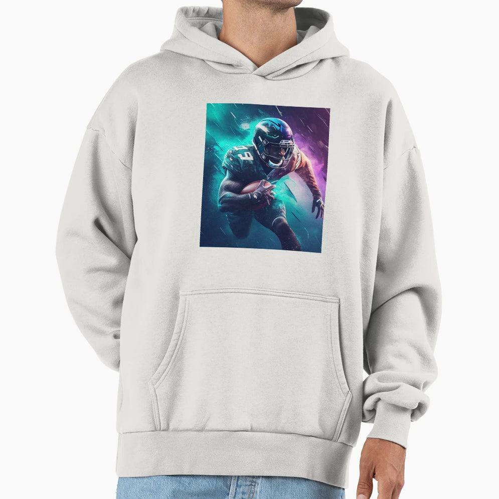 Sprint To Victory Football Player Hoodie - Fun Novelty Design Unisex - T-Shirt, Sweatshirt, Hoodie