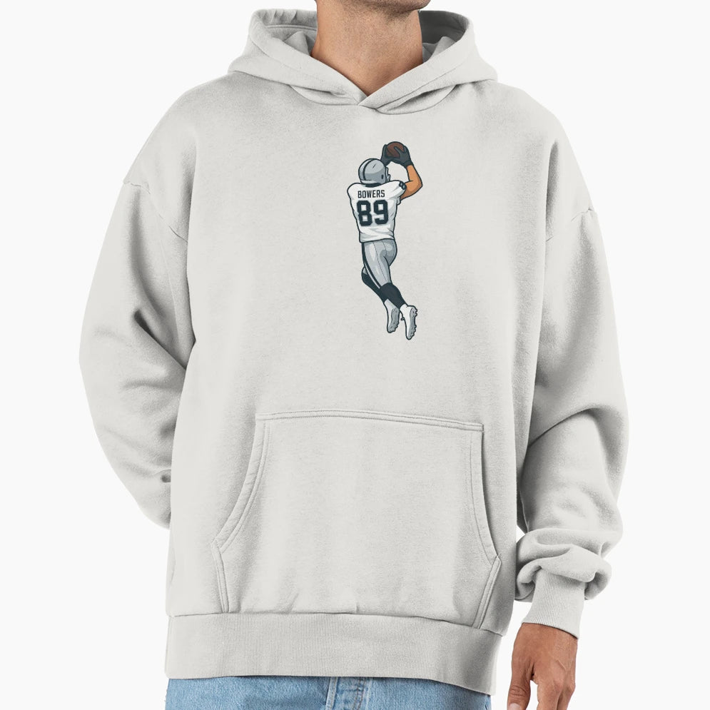 Brock Bowers Leaping Catch Hoodie - Casual Everyday Wear for Adults - T-Shirt, Sweatshirt, Hoodie