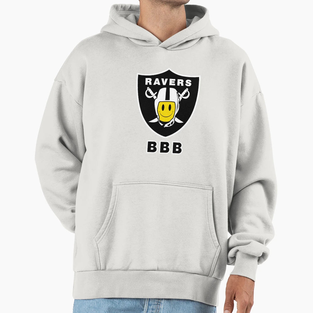 Ravers Bbb Hoodie - Minimalist Print Men Women - T-Shirt, Sweatshirt, Hoodie