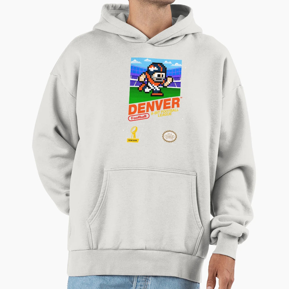 Denver Broncos 8Bit Videogames Hoodie - Custom Art Print Men Women - T-Shirt, Sweatshirt, Hoodie