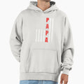 Proud Papa American Flag Fathers Hoodie - Fun Novelty Design for Adults - T-Shirt, Sweatshirt, Hoodie