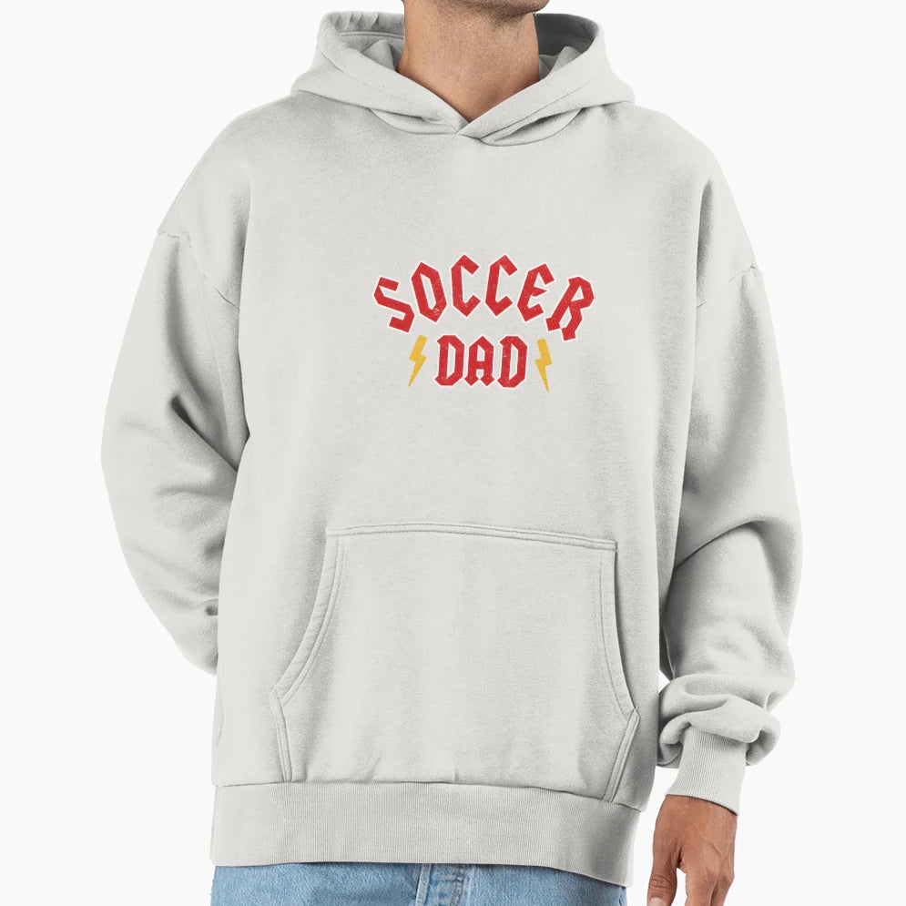 Soccer Dad Metal Rock Hoodie - Unique Graphic Unisex - T-Shirt, Sweatshirt, Hoodie