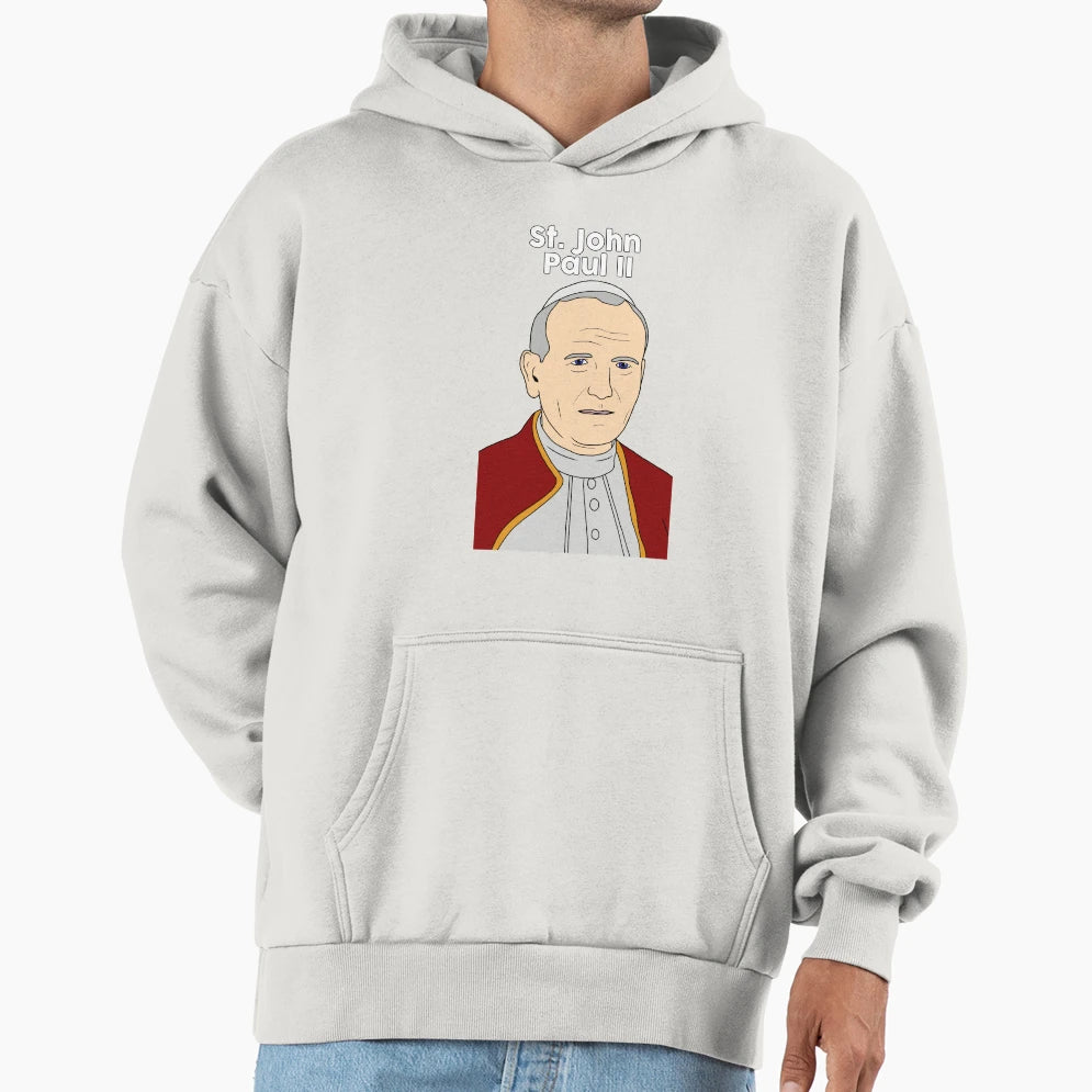 Saint John Paul Ii Hoodie - Trendy Graphic Men Women - T-Shirt, Sweatshirt, Hoodie