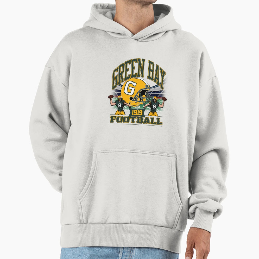 Green Bay Football Gridiron Legacy Hoodie - Unique Graphic for Adults - T-Shirt, Sweatshirt, Hoodie