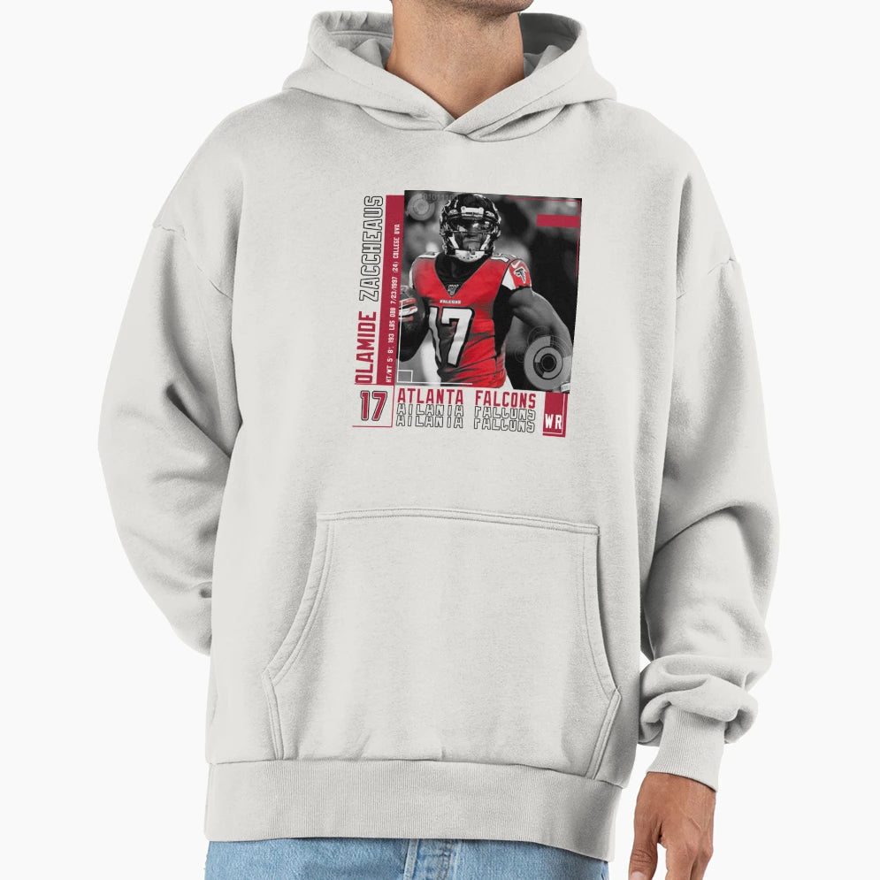 Olamide Zaccheaus Football Hoodie - Unique Graphic Men Women - T-Shirt, Sweatshirt, Hoodie