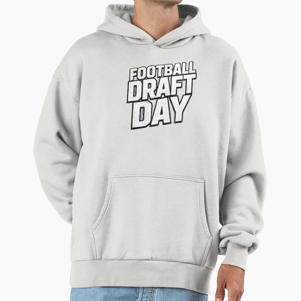 Football Draft Day 3 Hoodie - Unique Graphic Unisex - T-Shirt, Sweatshirt, Hoodie