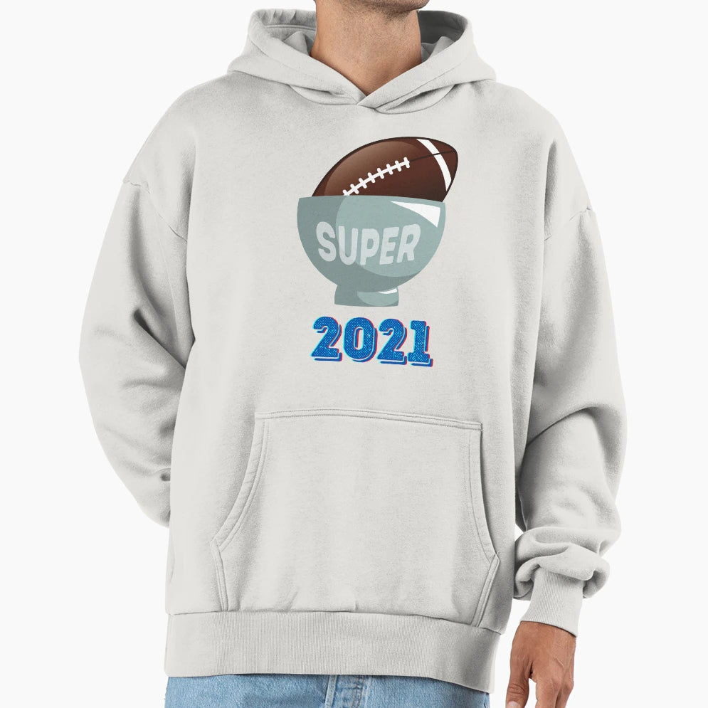 American Football Super Bowl 2021 Hoodie - Custom Art Print Unisex - T-Shirt, Sweatshirt, Hoodie