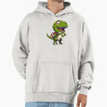 Dino Football Hoodie - Fun Novelty Design for Adults - T-Shirt, Sweatshirt, Hoodie