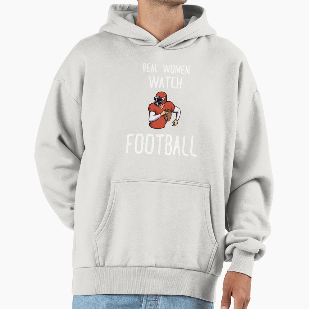 Real Watch Football Hoodie - Graphic Print Unisex - T-Shirt, Sweatshirt, Hoodie