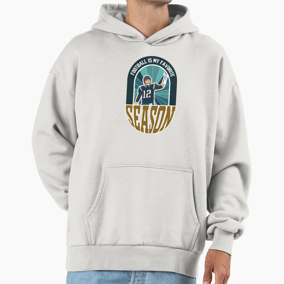 Football Is My Favorite Season Hoodie - Casual Everyday Wear Unisex - T-Shirt, Sweatshirt, Hoodie