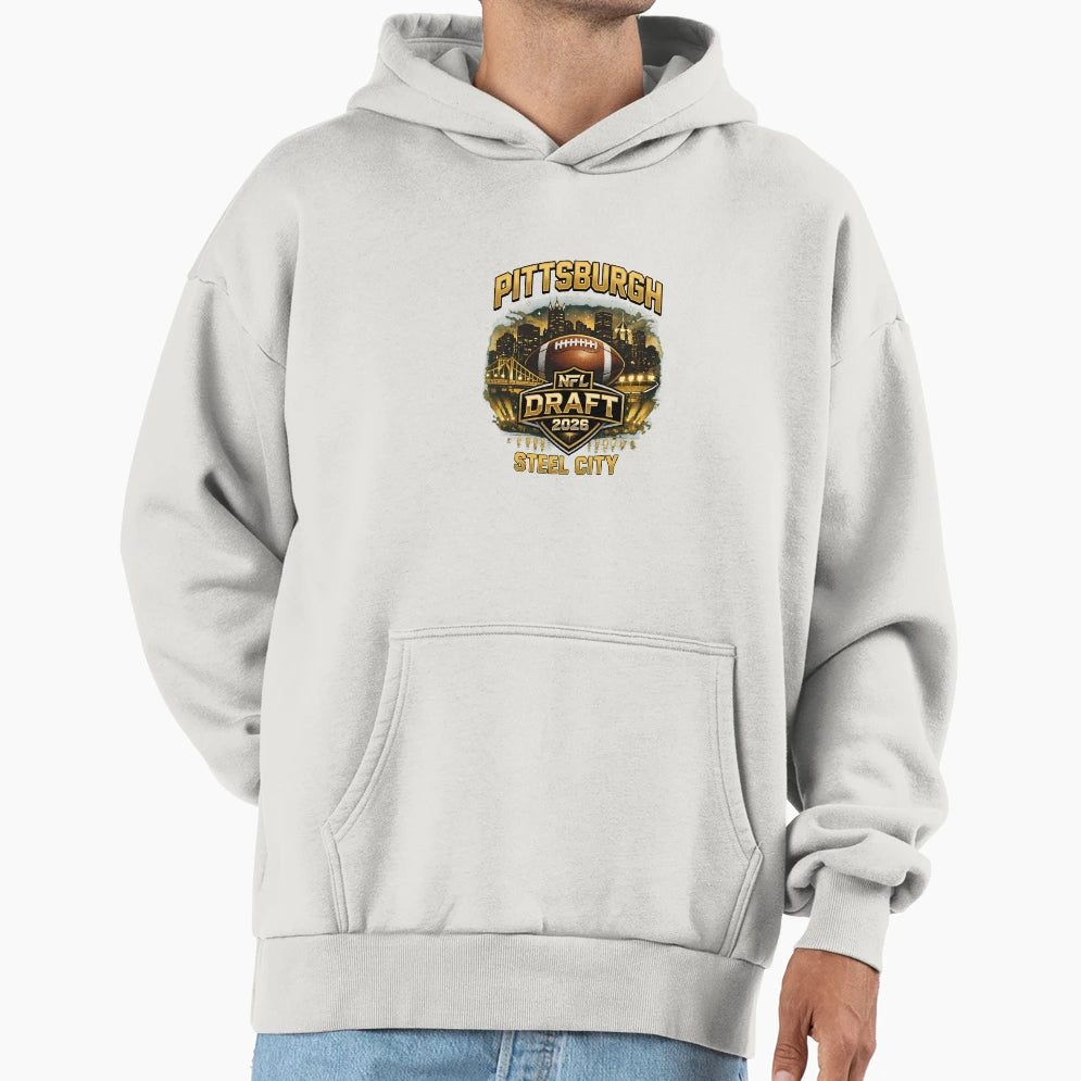 City Skyline Draft Event Nightwear Hoodie - Streetwear Style Men Women - T-Shirt, Sweatshirt, Hoodie
