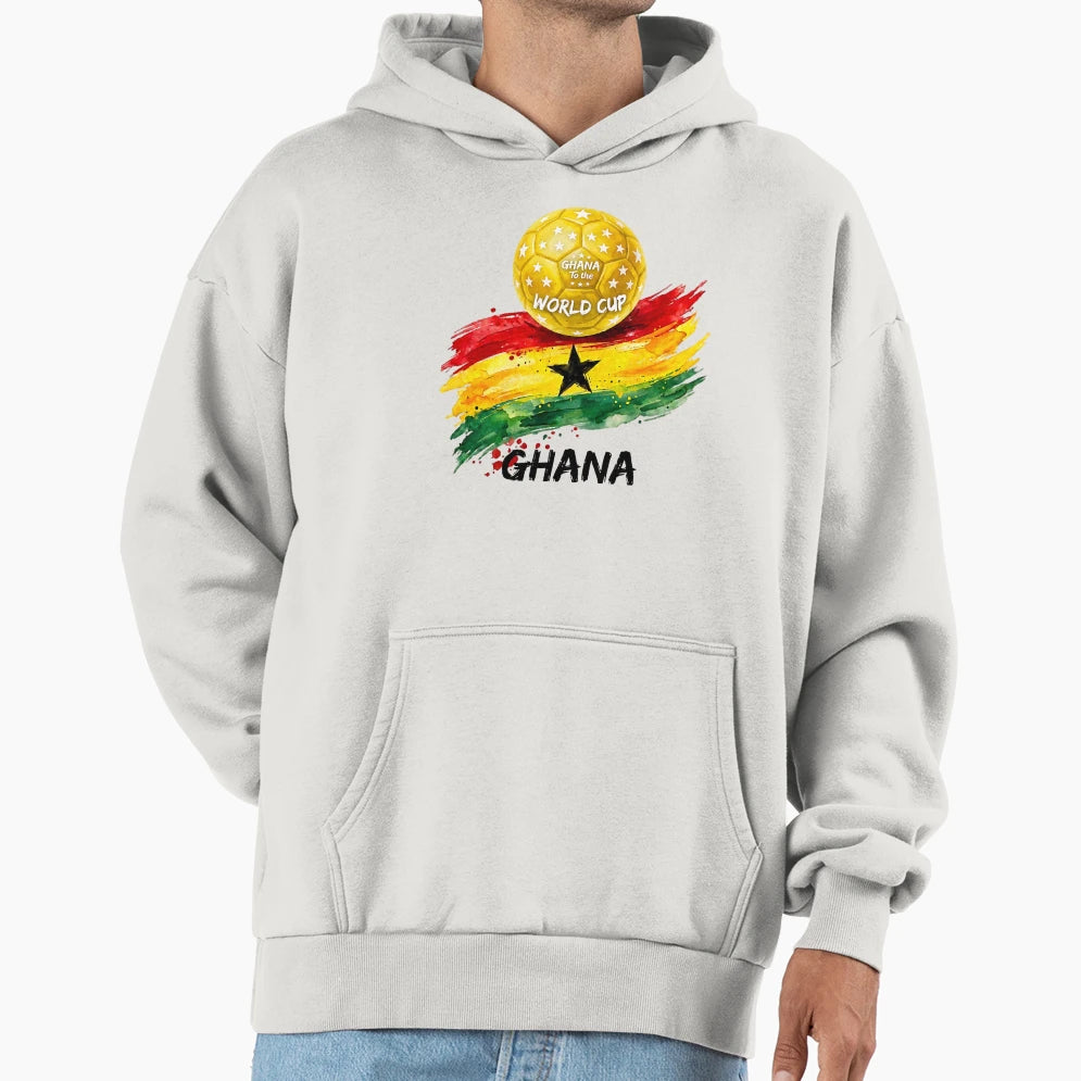 Ghana To Fifa World Cup 2026 Hoodie - Trendy Graphic for Adults - T-Shirt, Sweatshirt, Hoodie