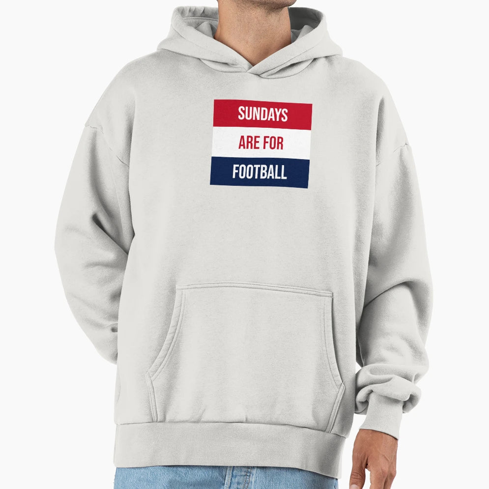 Sundays Are Football Hoodie - Unique Graphic for Adults - T-Shirt, Sweatshirt, Hoodie