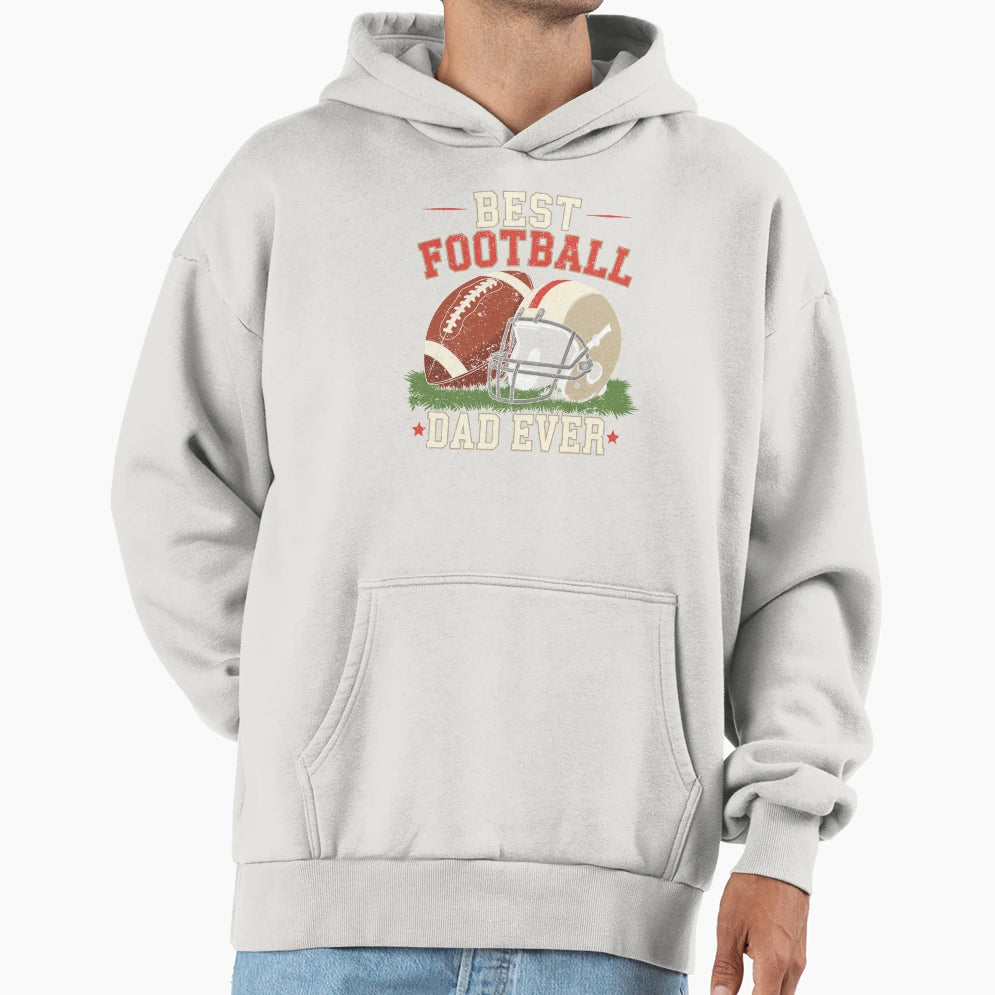 Best Football Dad Ever Football T-Shirt - Fun Novelty Design Unisex - T-Shirt, Sweatshirt, Hoodie