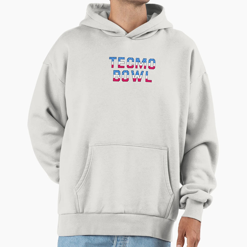 Tecmo Bowl Logo Hoodie - Trendy Graphic Unisex - T-Shirt, Sweatshirt, Hoodie