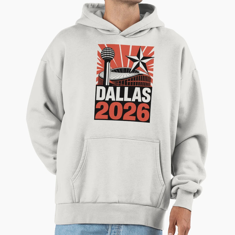 Dallas 2026 Texas Soccer Souvenir V1 T-Shirt - Casual Everyday Wear Unisex - T-Shirt, Sweatshirt, Hoodie