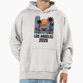 Los Angeles 2026 Palm Tree Sunset V8 T-Shirt - Aesthetic Graphic Men Women - T-Shirt, Sweatshirt, Hoodie