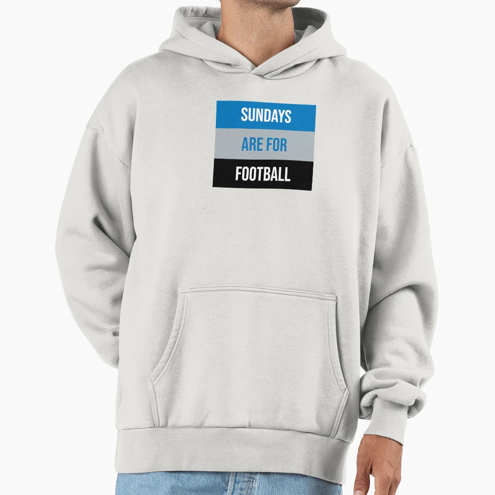 Sundays Are Football Hoodie - Minimalist Print Men Women - T-Shirt, Sweatshirt, Hoodie