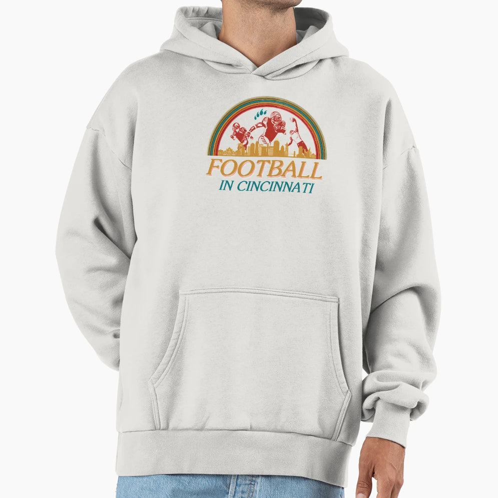 Football Cincinnati Sitcom Hoodie - Unique Graphic Men Women - T-Shirt, Sweatshirt, Hoodie