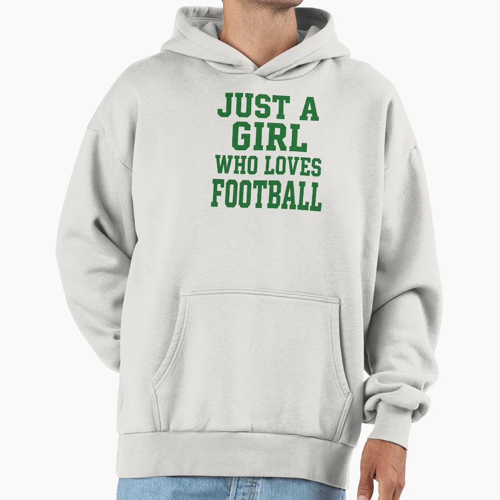 Just Who Loves Football Hoodie - Fun Novelty Design Unisex - T-Shirt, Sweatshirt, Hoodie