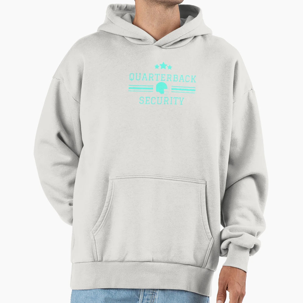 Quarterback Security Hoodie - Aesthetic Graphic Men Women - T-Shirt, Sweatshirt, Hoodie
