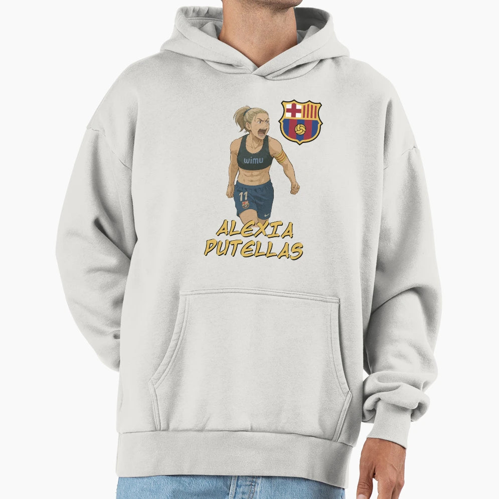 Alexia Putellas Manga Fc Barcelona Hoodie - Casual Everyday Wear Unisex - T-Shirt, Sweatshirt, Hoodie