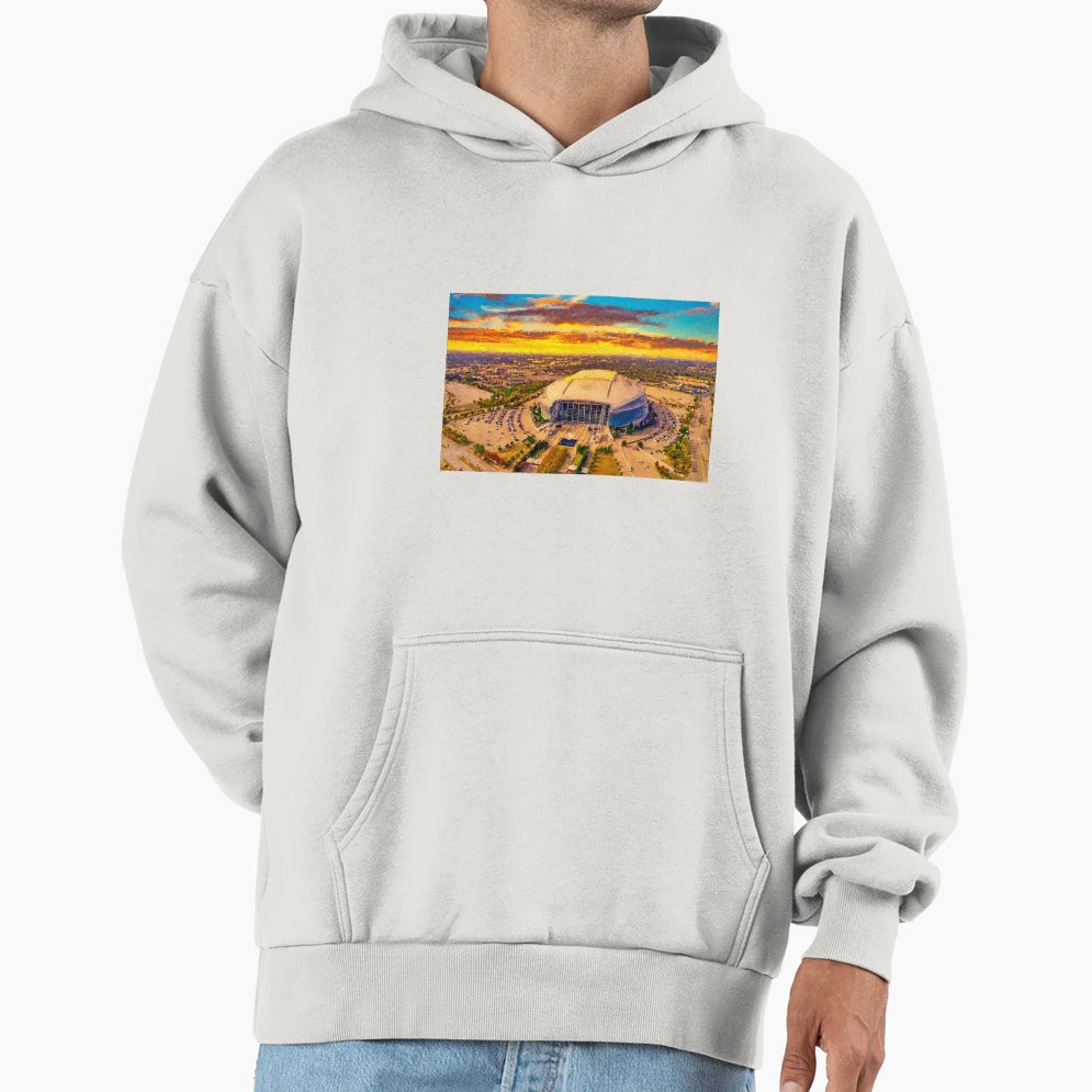 Att Stadium Arlington Texas Sunset Hoodie - Aesthetic Graphic Unisex - T-Shirt, Sweatshirt, Hoodie