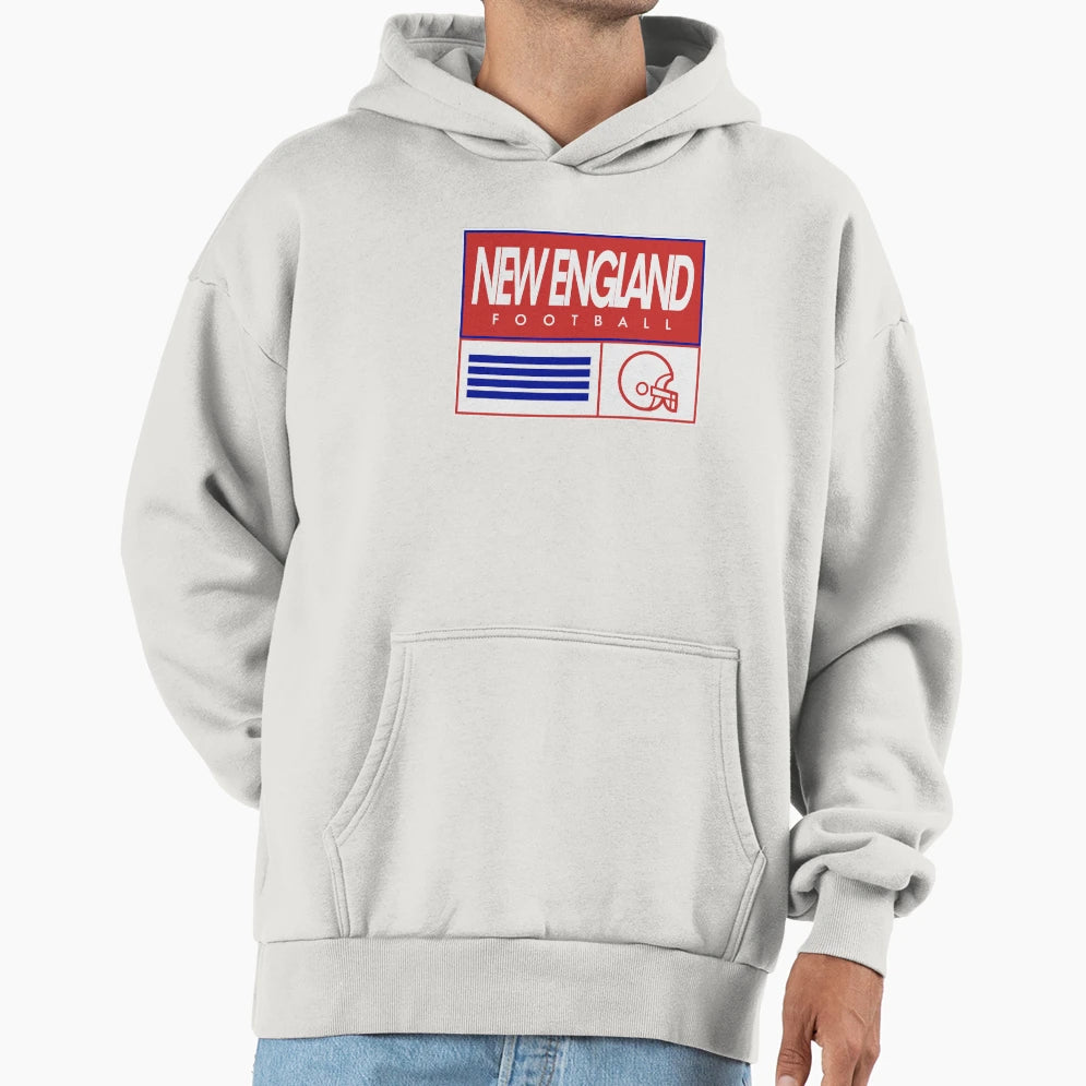 New England Patritos Football Hoodie - Fun Novelty Design for Adults - T-Shirt, Sweatshirt, Hoodie