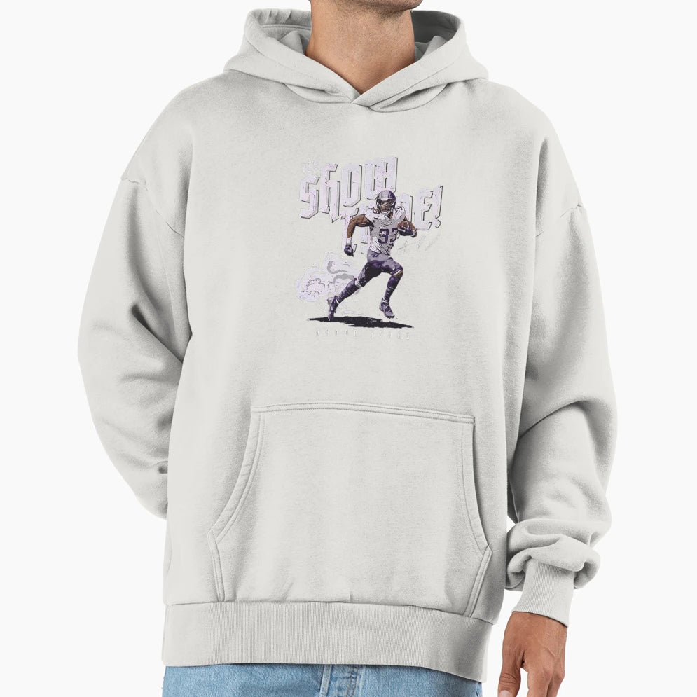Aaron Jones Minnesota Show Tyme Run Hoodie - Minimalist Print Men Women - T-Shirt, Sweatshirt, Hoodie