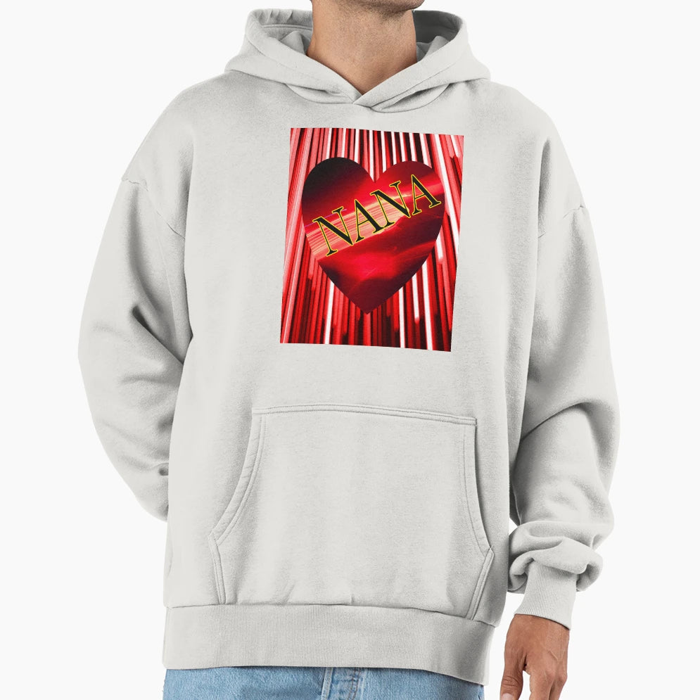 Nana Is My Sweet Valentine Heart Hoodie - Minimalist Print for Adults - T-Shirt, Sweatshirt, Hoodie