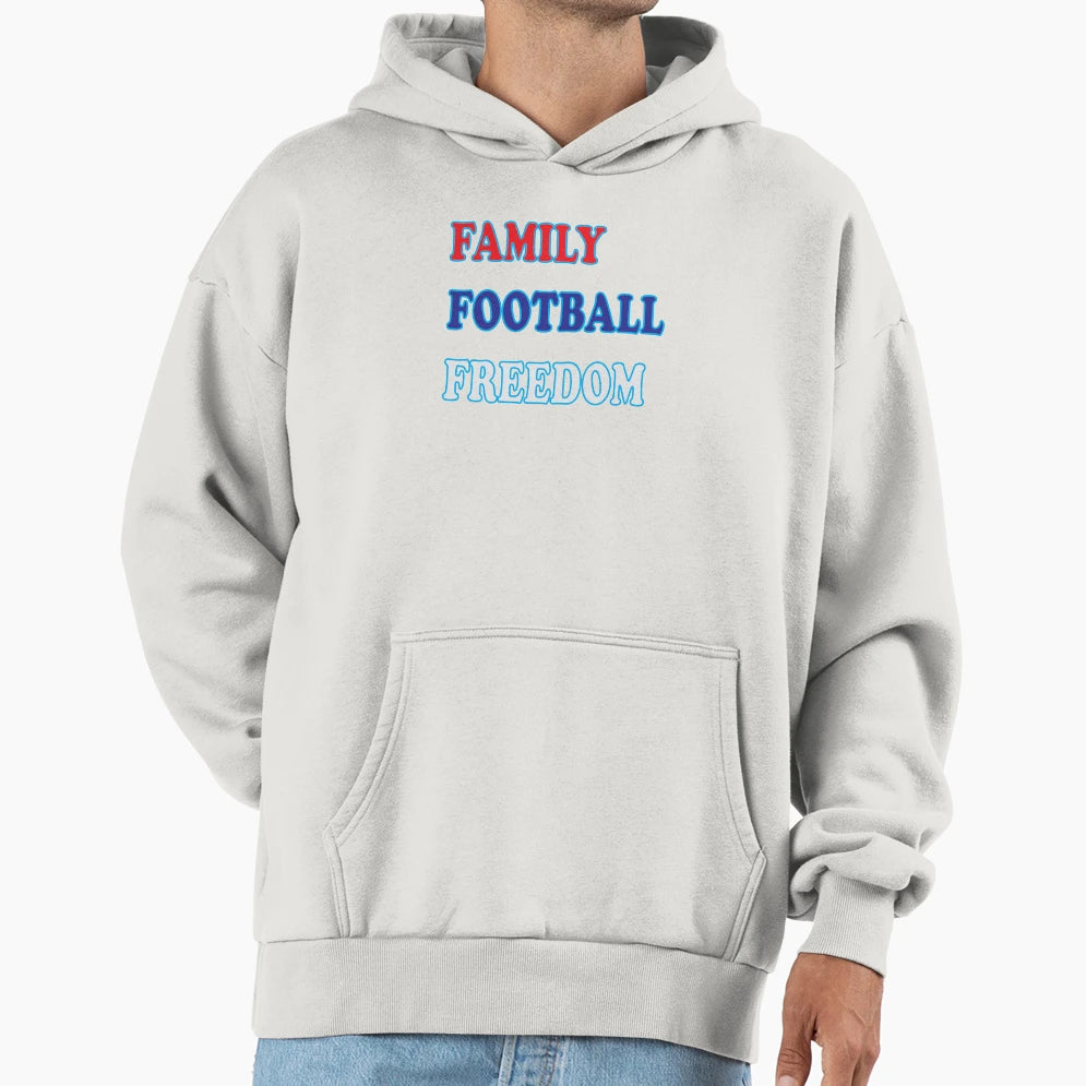 Family Football Freedom Hoodie - Graphic Print Unisex - T-Shirt, Sweatshirt, Hoodie