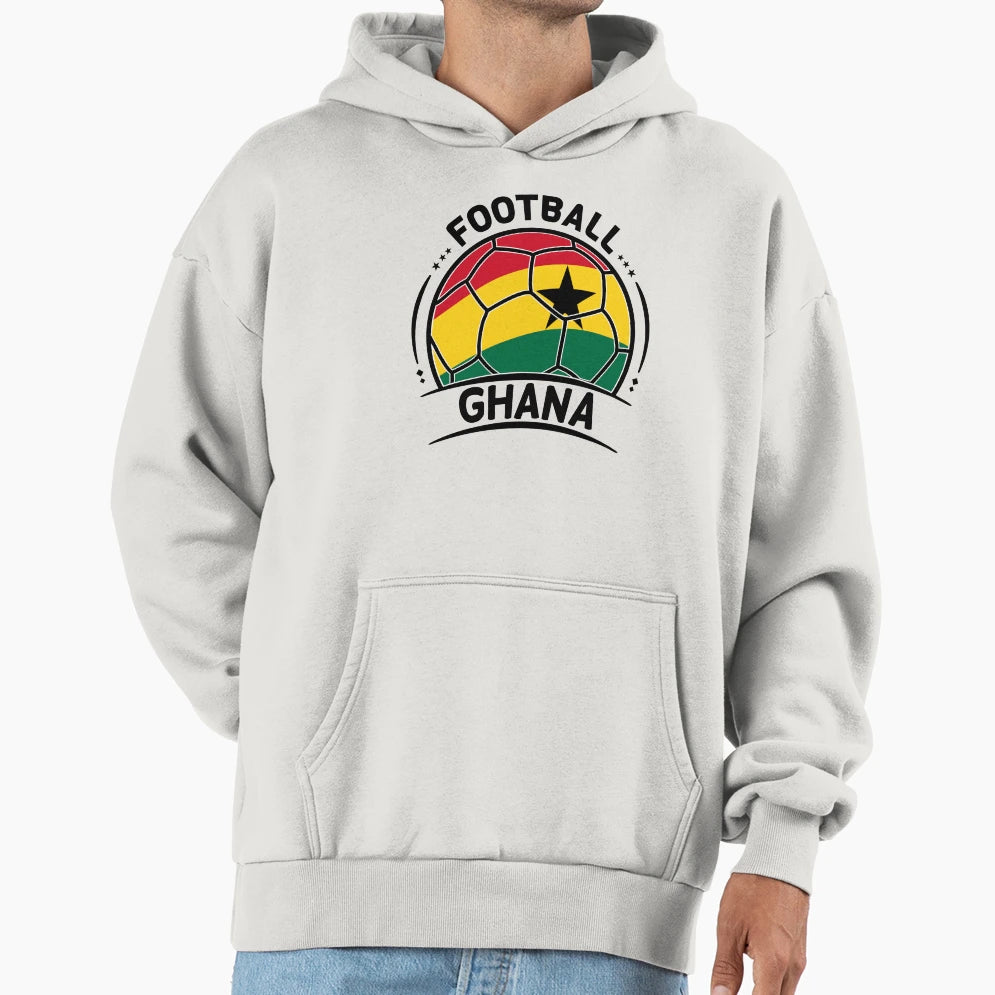 Ghana Football Team Ghana Flag Inside Ball Hoodie - Novelty Apparel Unisex - T-Shirt, Sweatshirt, Hoodie