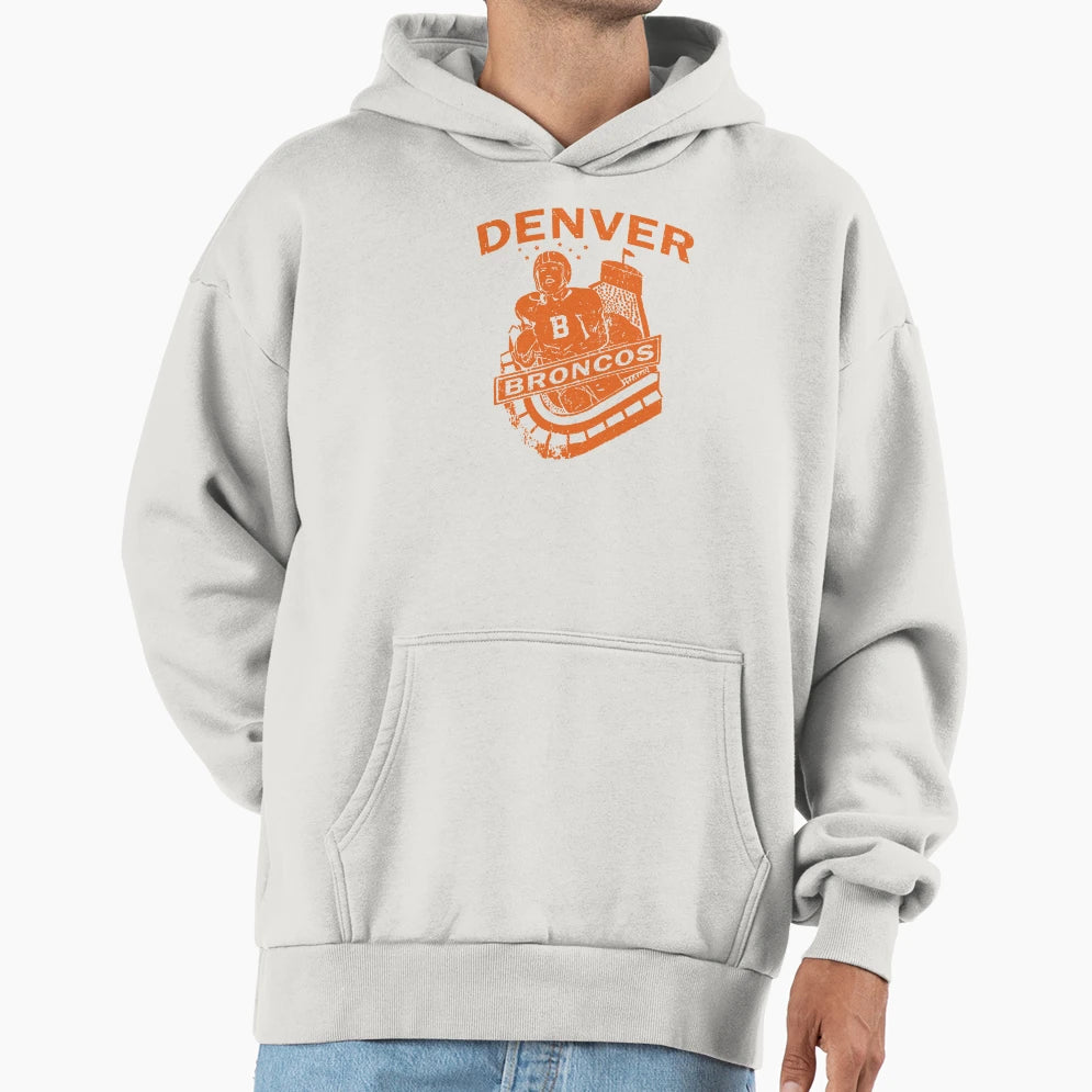 Denver Broncos Hoodie - Aesthetic Graphic for Adults - T-Shirt, Sweatshirt, Hoodie