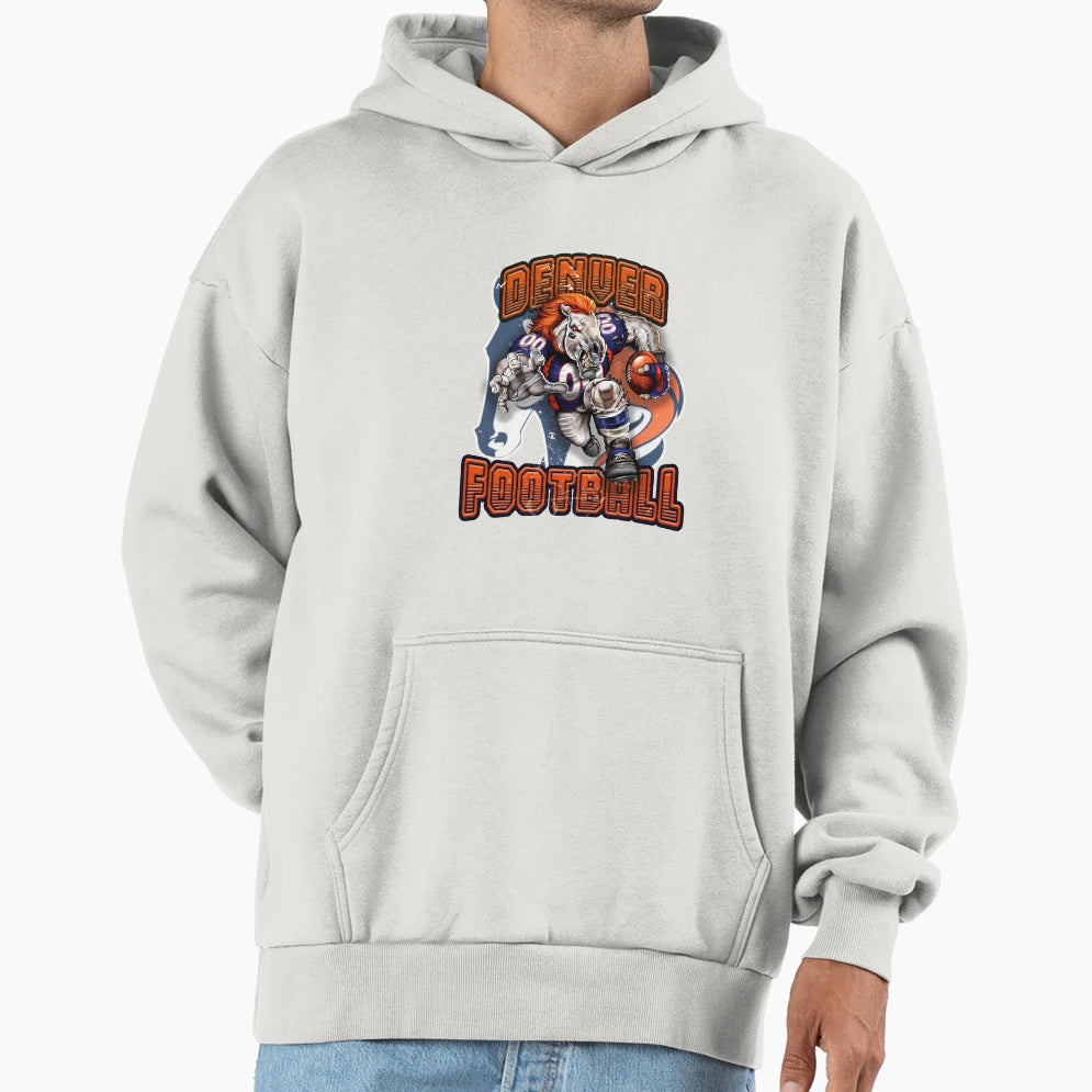 Denver Football Hoodie - Streetwear Style for Adults - T-Shirt, Sweatshirt, Hoodie