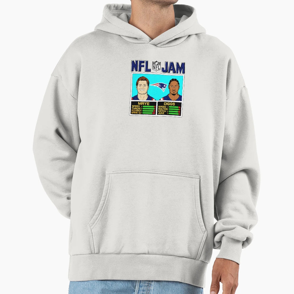 New England Patriots Drake Maye SD Hoodie - Casual Everyday Wear Unisex - T-Shirt, Sweatshirt, Hoodie