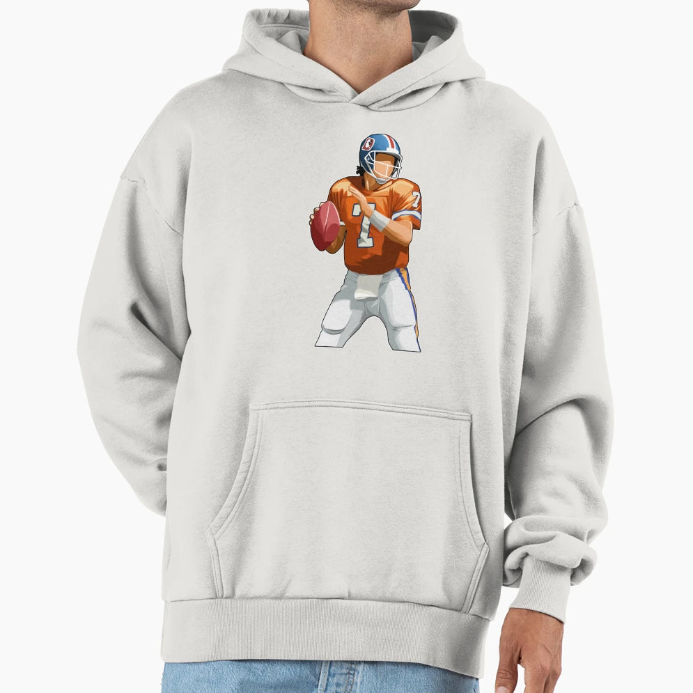 John Elway 7 Quarterback Legend Hoodie - Trendy Graphic Men Women - T-Shirt, Sweatshirt, Hoodie