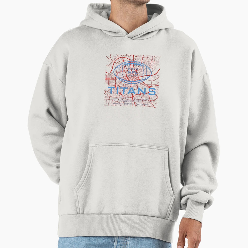 Tennessee Titans Modern Grid Football T-Shirt - Graphic Print for Adults - T-Shirt, Sweatshirt, Hoodie