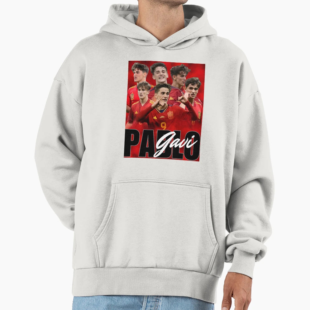 Pablo Gavi Bootleg Hoodie - Casual Everyday Wear for Adults - T-Shirt, Sweatshirt, Hoodie
